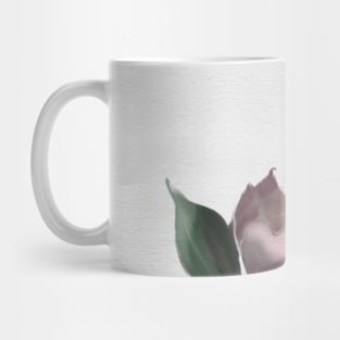 pink watercolor and sumiE camellia Mug